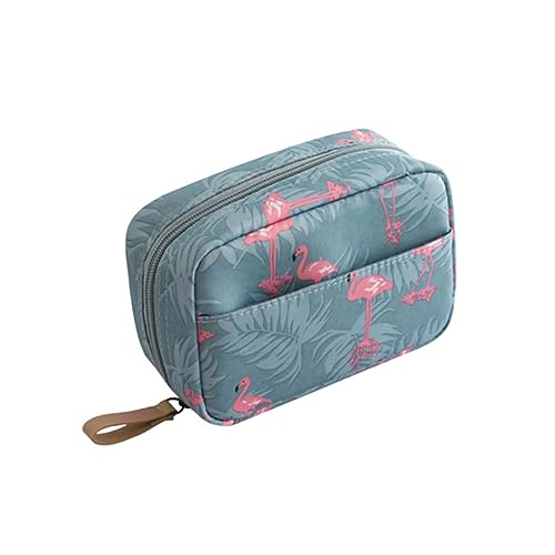 MERRYHAPY Mini Kosmetiktasche Im Flamingo-Muster wasserdichte Tragbare Schminktasche Für Zuhause Und Für Damen Mit Großem Für Make-up Und Pflegeprodukte von MERRYHAPY
