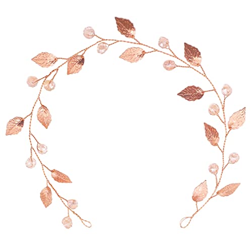MERRYHAPY Strassblatt-hochzeitsstirnband Zartes Brautstirnband Haar-accessoire Braut Hochzeitsstirnband Aus Legierung Strassstirnband Hochzeit von MERRYHAPY
