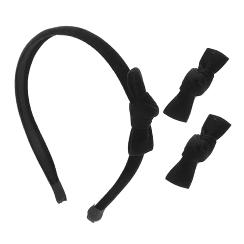 MERRYHAPY Samtschleife Fürs Haar Breites Samtstirnband Samthaarband Mit Schleife Und Haarspange Accessoires Für Mädchen Frauen Kleinkinder Teenager Cheerleading-haarreif von MERRYHAPY