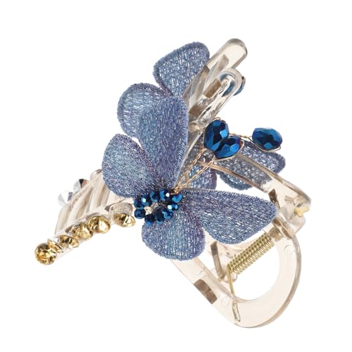 MERRYHAPY Schicke Haarspange Mit Schmetterlingsstickerei Im Vintage-stil Starkes Halb Hochgestecktes Haar-accessoire Für Frauen Und Mädchen von MERRYHAPY