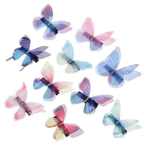 MERRYHAPY Schmetterlings-haarnadel 10 Stück Haarspangen-accessoires Für Mädchen Haarschmuck Für Kinder Und Partyzubehör von MERRYHAPY