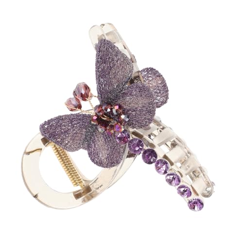 MERRYHAPY Schmetterling Haarspange Dicke Haarspangen Mit Glitzer Und Strasssteinen Aus Metall Für Mädchen Neuartige Haarklammern Frisuren Zubehör von MERRYHAPY