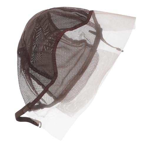 MERRYHAPY Perückenkappe Aus Spitze Mit Verstellbarem Riemen Für Perückenherstellung Elastisches Haarnetz Mesh-hut Für Frauen Braun von MERRYHAPY