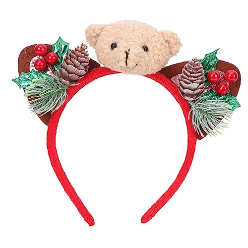 MERRYHAPY Cartoon Bär Kopfbedeckung Haarband Für Mädchen Frauen Weihnachten Bär Haarnadel Stirnband von MERRYHAPY