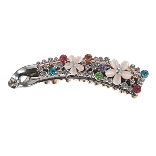 MERRYHAPY Strass Haarspange Für Frauen Bananenclips Mit Strasssteinen Haarklammern Zum Stylen Glänzender Haarschmuck Für Alltag Und Party von MERRYHAPY