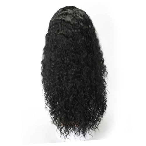 MERRYHAPY Lockige Lange Perücke Für Frauen Hitzebeständige Faserperücke Flauschige Synthetic Haarverlängerung Realistische Mittelscheitel Locken Für Alltag Und Partys von MERRYHAPY