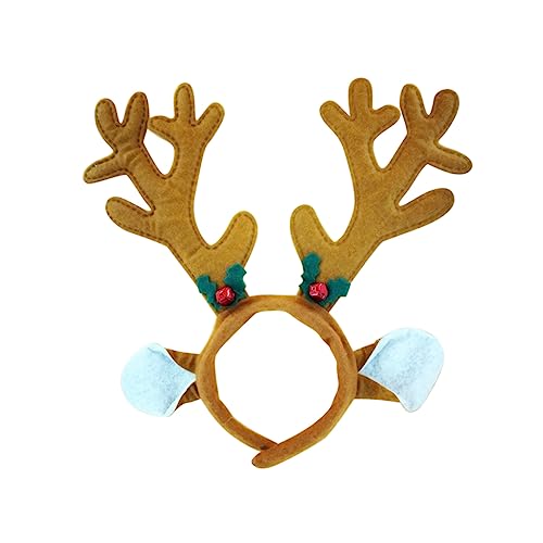 MERRYHAPY Hirschgeweihschnalle Weihnachts-haarreif Für Kinder Mit Glöckchen Stirnband Weihnachts-haarschmuck Kopfschmuck von MERRYHAPY