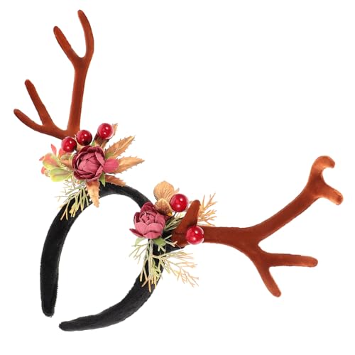 MERRYHAPY Weihnachts Rentier Geweih Haarband Lustiger Stirnband Haarschmuck Für Weihnachtsfeiern Leichte Deformierbare Dekoration Für Festliche Outfits Kostümzubehör Für Winter von MERRYHAPY