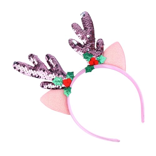 MERRYHAPY Haarreif Festliches Rentierohren-stirnband Für Weihnachten Ostern Und Nachtleben-events Zufällige Farbe von MERRYHAPY
