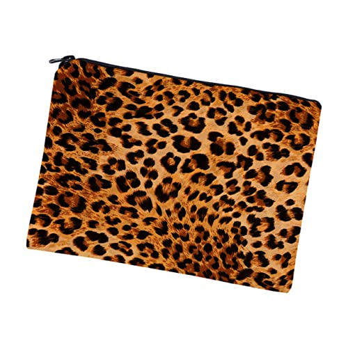 MERRYHAPY Kosmetiktasche Reißverschluss Leopardenmuster Aufbewahrungstasche Für Reisen Mädchen Und Frauen Für Lippenstift Lidschatten Rasierzeug Und Mehr Für Büro Und Alltag von MERRYHAPY