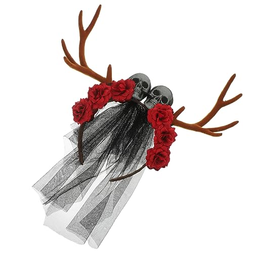 MERRYHAPY Stirnband Gothic Blume Modisches Stirnband Für Halloween Cosplay von MERRYHAPY