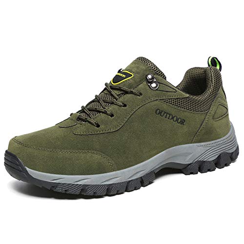 MERRYHE Herren Kletterschuhe Camping Schuh Classic Trainners Outdoor Turnschuhe Sport Trekking Wandern Schuhe Bergsteigen Laufschuhe,Green-46 von MERRYHE