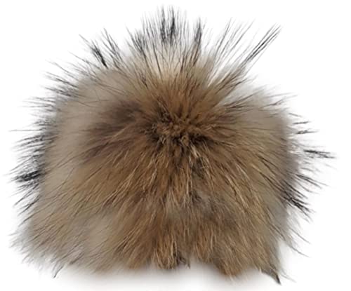 MERRYLAND XL Echtfellbommel Ø 12-14cm Pudel ECHTFELL Bommel Real Fur Pom Pom Handmade Fellbommel Echt Fell Pelz Bommel Pelzbommel von MERRYLAND