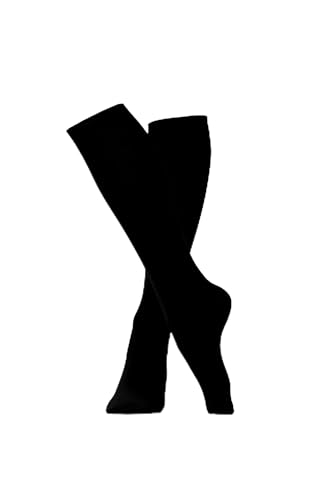 MERSADA Kniestrümpfe Halbstrümpfe Damen Mädchen Stretchy höhe Strümpfe blickdicht 80 den rutschfrei (Universal, schwarz) von MERSADA