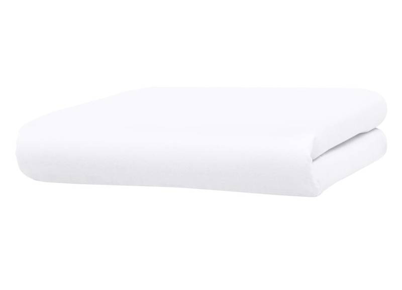 Satin Bettwäsche-Programm von Mesana, Größe 133 (Spannbetttuch, 90-100/200 cm), Weiss von MESANA