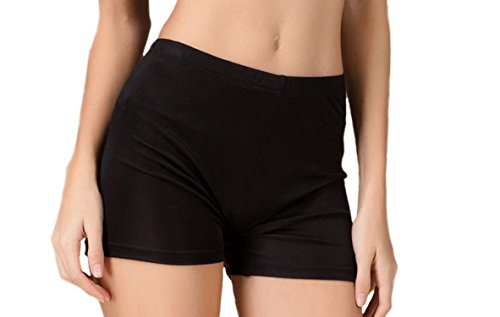 MESHIKAIER Damen Nahtlos Seide Taillenslips Damen Weich Boxer Slip Panties Hipsters Unterhose (Schwarz, XXL) von MESHIKAIER