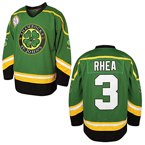 3 Ross The BOSS Rhea Hockeytrikot für Herren, ST John's Shamrocks genäht mit EMHL Patch Weiß Grün Schwarz, 3 Grün, Mittel 3 Ross The BOSS Rhea Hockeytrikot für Herren, ST John's Shamrocks genäht mit EMHL Patch Weiß Grün Schwarz, 3 Grün, Mittel von MESOSPERO