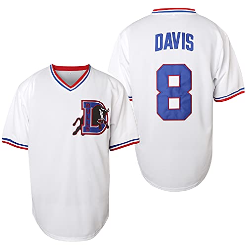 Herren Bull Durham Nuke LaLoosh 37 Crash Davis 8 Durham Movie Baseball Trikot - - Groß von MESOSPERO