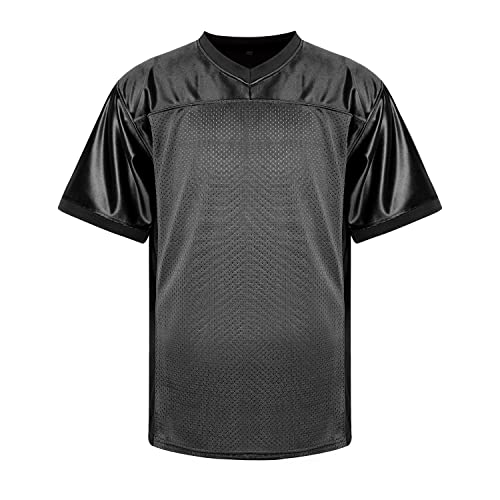 MESOSPERO Fußballtrikot für Herren, blanko, für athletisches Training und tägliche Freizeit, Schwarz, Mittel MESOSPERO Fußballtrikot für Herren, blanko, für athletisches Training und tägliche Freizeit, Schwarz, Mittel von MESOSPERO
