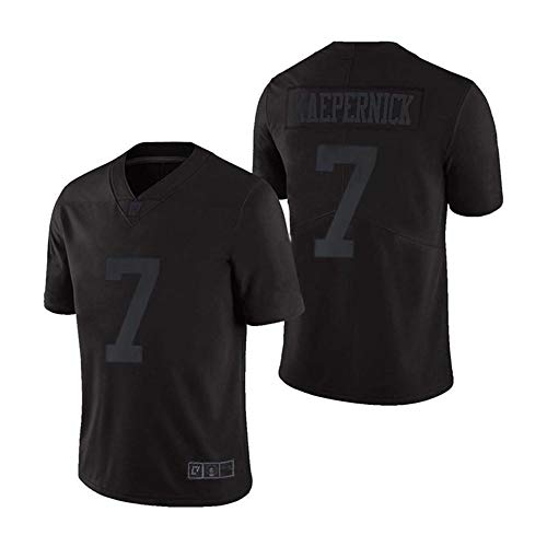 MESOSPERO ImWithKap 7 Colin Kaepernick IM with KAP All Stitched Movie Football Jersey Black S-XXXL, Schwarze Nummer 7, XX-Large von MESOSPERO