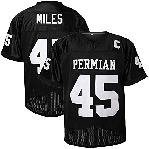 vinking Boobie Miles Trikot 45 Permian High School Football Trikot für den Tag und Nacht, Filmtrikot S-XXXL - Schwarz - Mittel von MESOSPERO