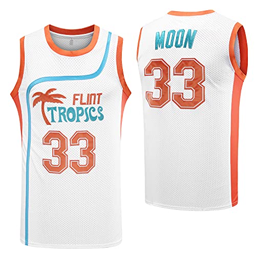 vinking Flint Tropics Jackie Moon #33 Coffee Black #7 Semi Pro Basketballtrikot grün weiß - Weiß - XX-Large von MESOSPERO