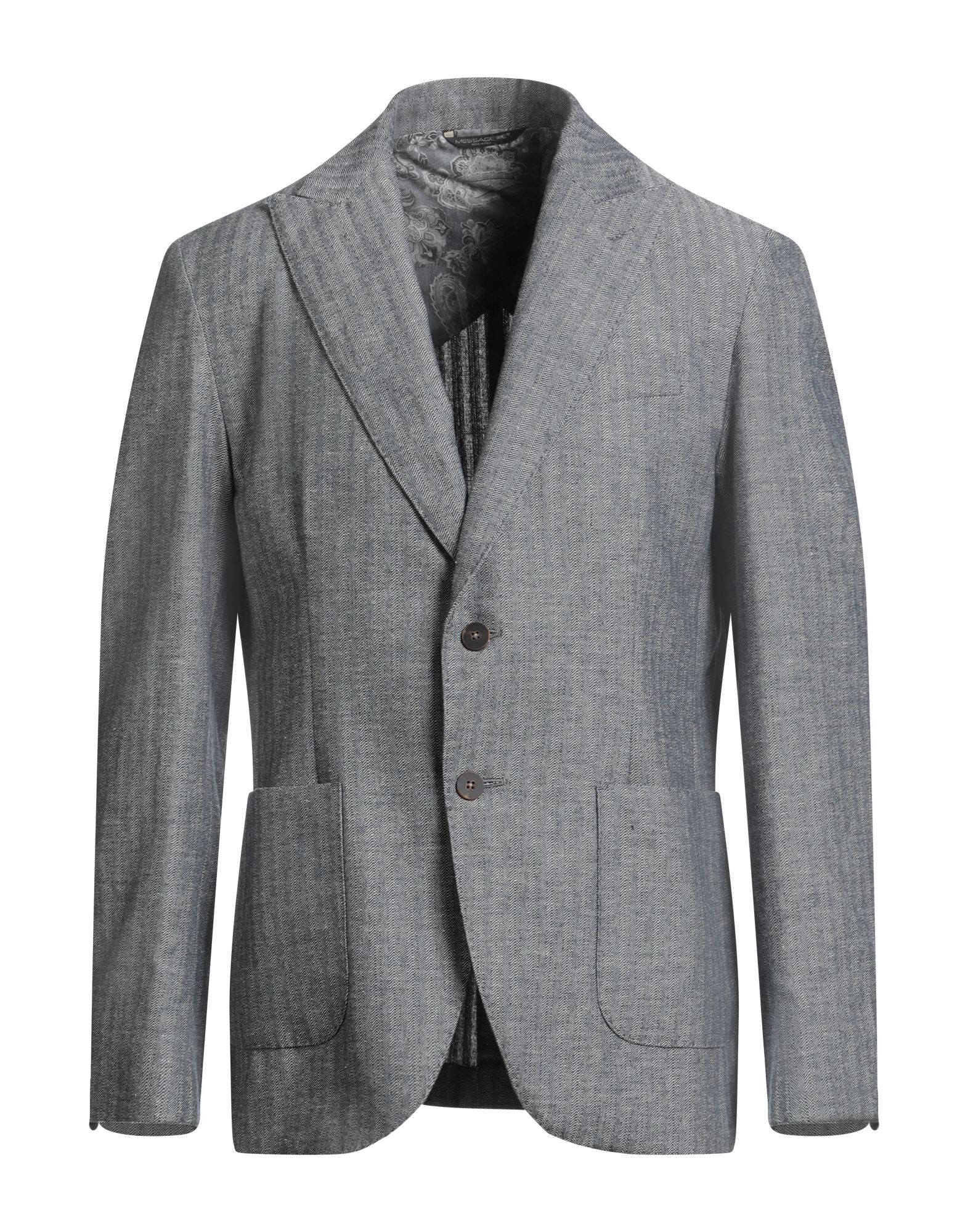 MESSAGERIE Blazer Herren Marineblau MESSAGERIE Blazer Herren Marineblau von MESSAGERIE
