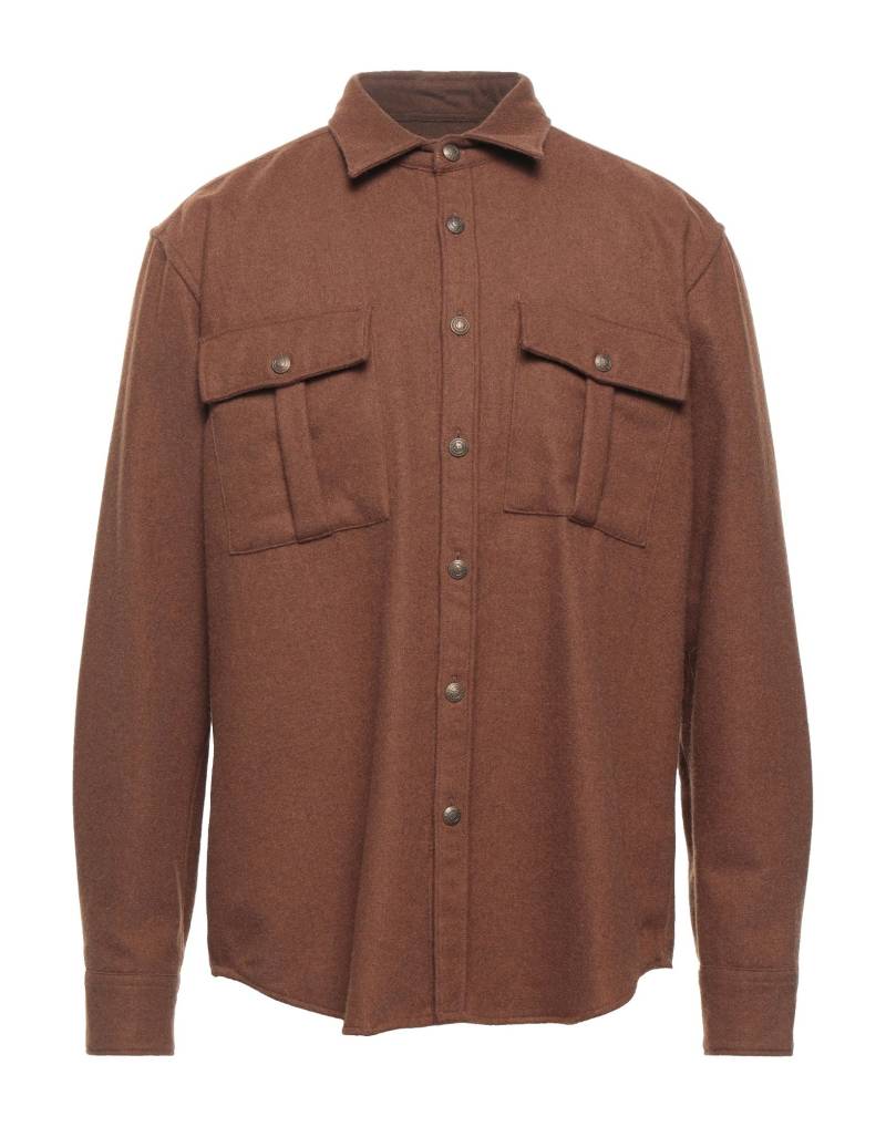 MESSAGERIE Hemd Herren Schokobraun von MESSAGERIE
