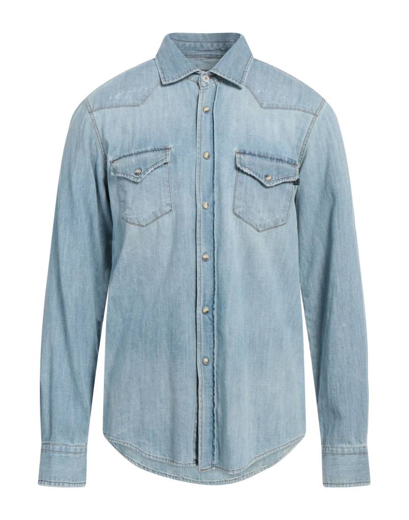 MESSAGERIE Jeanshemd Herren Blau von MESSAGERIE