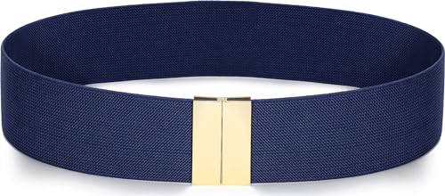 MESU Damen Elastischer Gürtel Elastisches Kleid Breiter Gürtel 70CM Blau von MESU