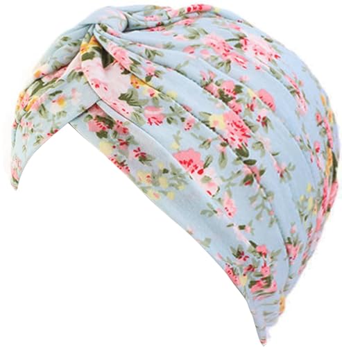 MESU Frauen Chemo Schlaf Turban Headwear Beanie Cap Hut für Krebs Patient Haarausfall A Blume von MESU