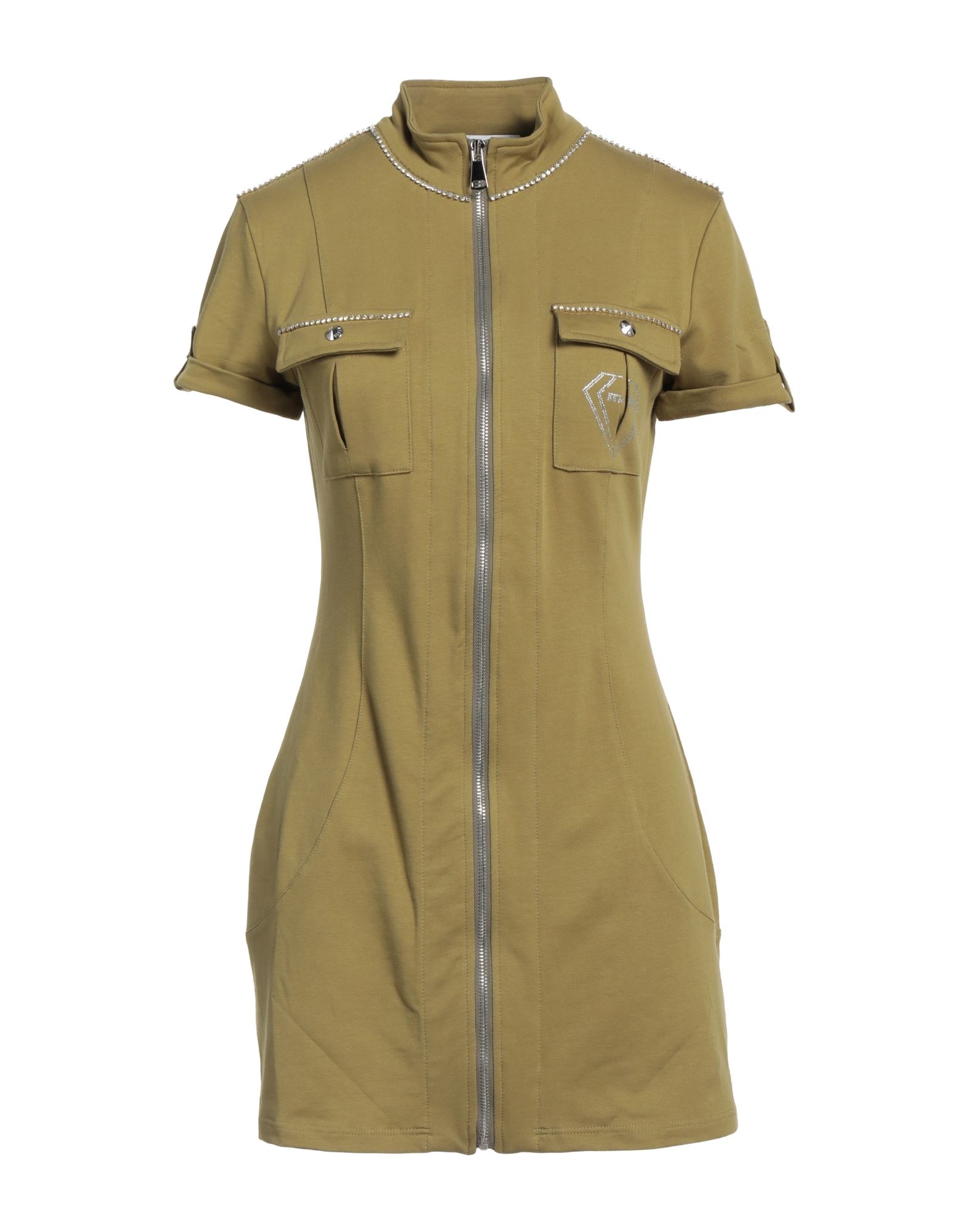 MET JEANS Mini-kleid Damen Militärgrün MET JEANS Mini-kleid Damen Militärgrün von MET JEANS