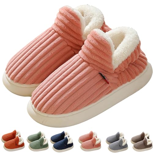 METERTREE Wolkenähnliche Cozy Pillow Warm Fuzzy Hausschuhe, Warm Slippers Ankle Slippers für Frauen und Männer, Rose, 5.5-6 Frauen/4-4.5 Männer von BeerMmay