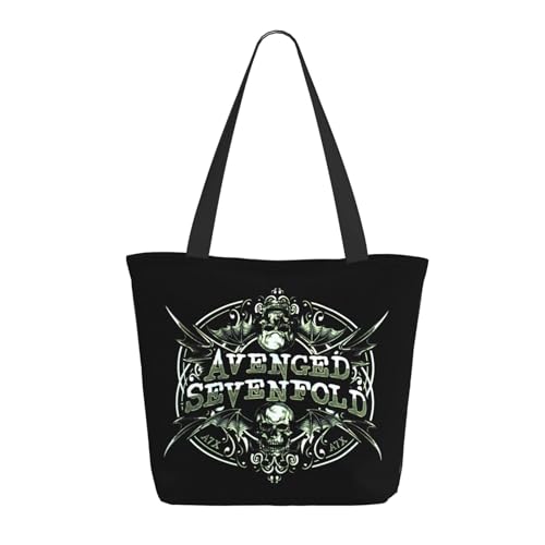 Damen Avenged metal band Shopper Einkaufstasche mit Reißverschluss Einkaufs- und Pendlerhandtasche für Frauen Damen Avenged metal band Shopper Einkaufstasche mit Reißverschluss Einkaufs- und Pendlerhandtasche für Frauen von METUIPASAIT
