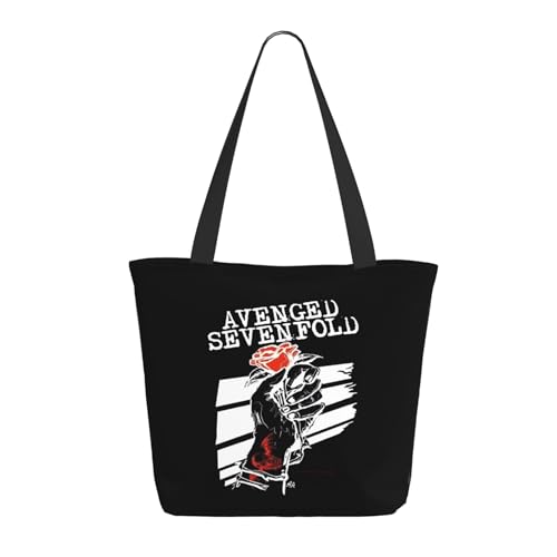 METUIPASAIT Damen Avenged metal band Sevenfold Shopper Einkaufstasche mit Reißverschluss Einkaufs- und Pendlerhandtasche für Frauen METUIPASAIT Damen Avenged metal band Sevenfold Shopper Einkaufstasche mit Reißverschluss Einkaufs- und Pendlerhandtasche für Frauen von METUIPASAIT