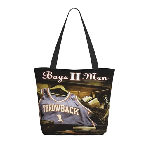 METUIPASAIT Damen Boyz Music Group Shopper Einkaufstasche mit Reißverschluss Einkaufs- und Pendlerhandtasche für Frauen METUIPASAIT Damen Boyz Music Group Shopper Einkaufstasche mit Reißverschluss Einkaufs- und Pendlerhandtasche für Frauen von METUIPASAIT