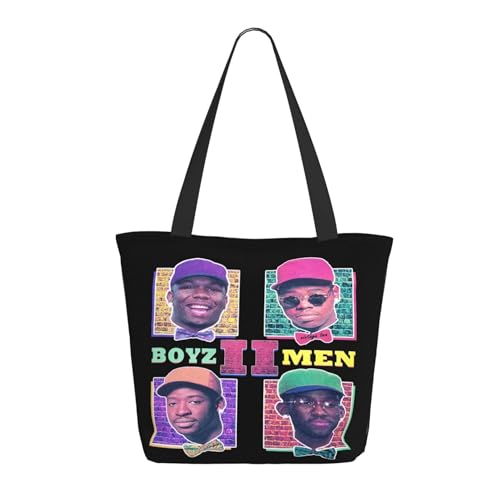 METUIPASAIT Damen Boyz Music Group Shopper Einkaufstasche mit Reißverschluss Einkaufs- und Pendlerhandtasche für Frauen METUIPASAIT Damen Boyz Music Group Shopper Einkaufstasche mit Reißverschluss Einkaufs- und Pendlerhandtasche für Frauen von METUIPASAIT