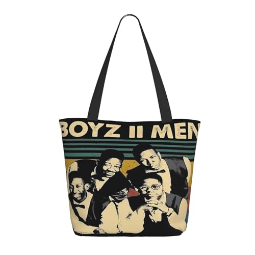 METUIPASAIT Damen Boyz Music Group Shopper Einkaufstasche mit Reißverschluss Einkaufs- und Pendlerhandtasche für Frauen METUIPASAIT Damen Boyz Music Group Shopper Einkaufstasche mit Reißverschluss Einkaufs- und Pendlerhandtasche für Frauen von METUIPASAIT