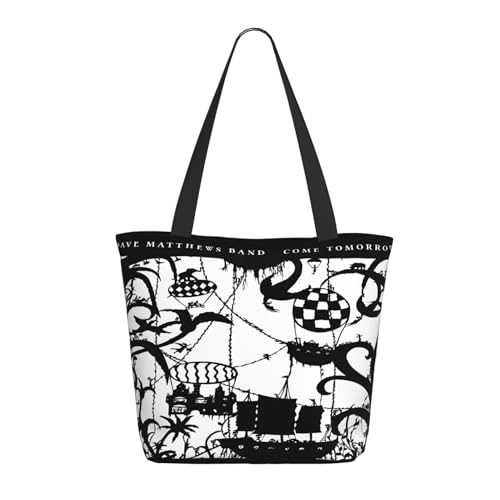 METUIPASAIT Damen Dave Rock Band Matthews Shopper Einkaufstasche mit Reißverschluss Einkaufs- und Pendlerhandtasche für Frauen METUIPASAIT Damen Dave Rock Band Matthews Shopper Einkaufstasche mit Reißverschluss Einkaufs- und Pendlerhandtasche für Frauen von METUIPASAIT