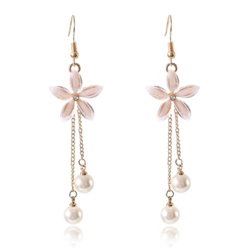 MEXRUMI 1 Paar Frauen Ohrringe Ohrringe Perlen Hängend Blumen Ohrringe Perle Ohrringe Glitzer Ohrringe Hängend Für Damenhochzeits-Ohrringe Brautschmuck MEXRUMI 1 Paar Frauen Ohrringe Ohrringe Perlen Hängend Blumen Ohrringe Perle Ohrringe Glitzer Ohrringe Hängend Für Damenhochzeits-Ohrringe Brautschmuck von MEXRUMI