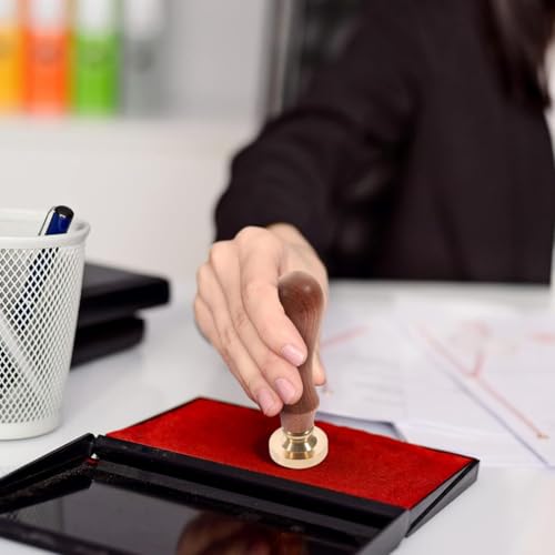 MEXRUMI 1 Stück Wachssiegel Stempel Abnehmbarer Messingkopf-Siegelstempel Rosen Wachssiegel Stempel Siegelstempel Personalisiert Mit 1 Stück Holzgriff Für Umschlag Einladungen Karten Geschenk von MEXRUMI