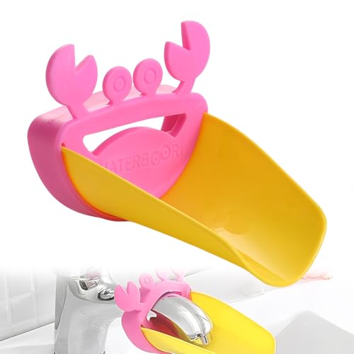 MEXRUMI 1 Stück Wasserhahn Erweiterung Für Kinder Tieren Wasserhahn Erweiterung Für Waschbecken Wasserhähne Für Babys Kleinkinder & Kinder (Krabbe) von MEXRUMI