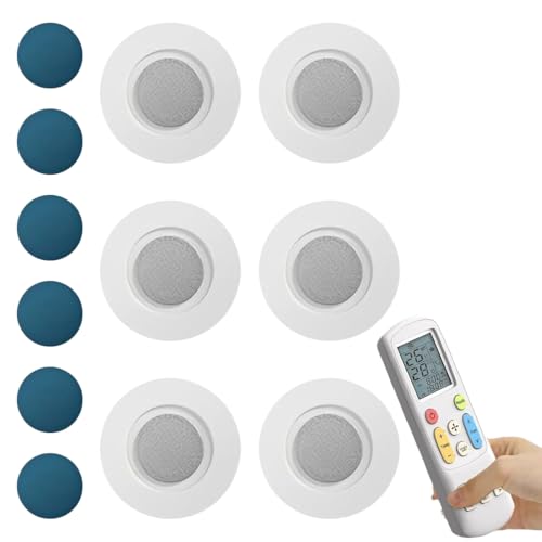 MEXRUMI 6 Stück Magnetische Wandhalterung Fernbedienung, Halterung Fernbedienung Wand, Magnethalterung Magnetischer Fernbedienungshalter Wand Magnet,Fernbedienung Halterung Wand Für Zuhause Büro (Wei von MEXRUMI