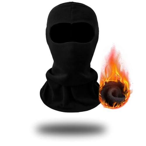 MEXRUMI Pasamontañas Moto Invierno, Calientes Balaclava, Pasamontañas Negro Resistente Al Viento, Ski Mask Para Hombre Y Mujer, Sotocasco Para Deportes De Invierno Y Al Aire Libre, Esquí Ciclismo von MEXRUMI