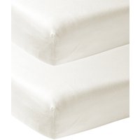 Meyco Jersey Spannbettlaken 2er Pack 60 x 120 cm offwhite von MEYCO