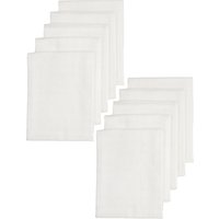 Meyco Mullwindeln 10er-Pack weiß 80 x 80 cm von MEYCO