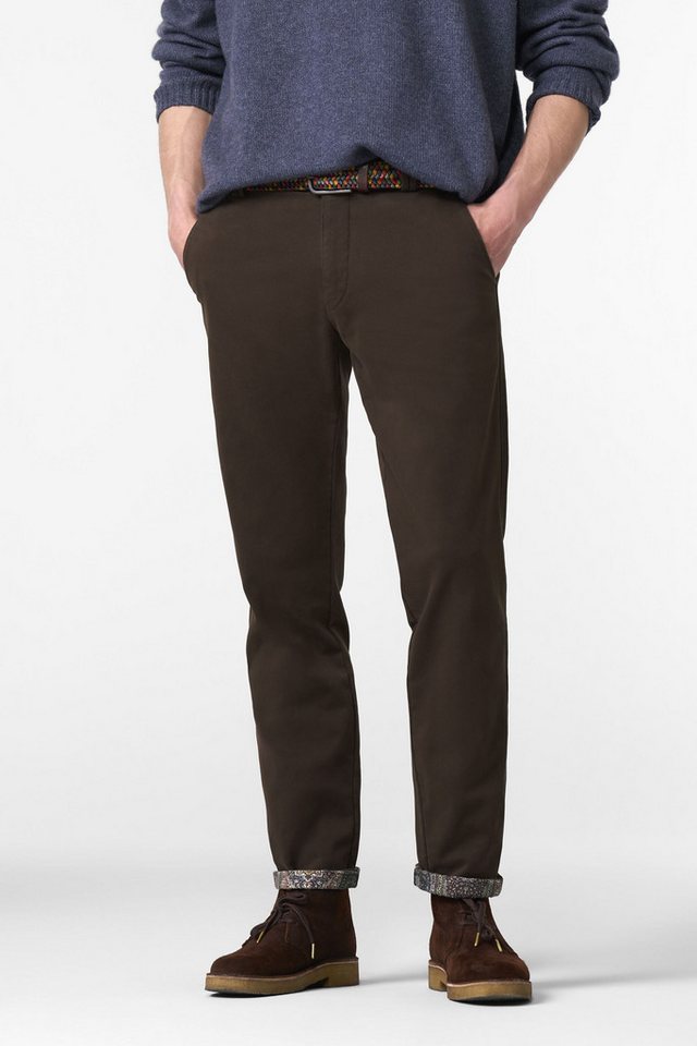 MEYER Chinos BONN mit buntgewebtem Thermofutter von MEYER