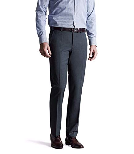 MEYER Herren Hose BONN 9-2500 – elegante Business Chino, pflegeleichte Wollhose mit Bundfalte, Mittelgrau (07), 29 von MEYER