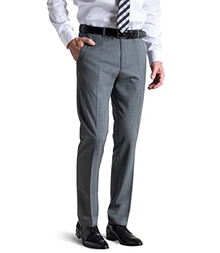 MEYER Herren Hose BONN 9-2500 – elegante Business Chino, pflegeleichte Wollhose mit Bundfalte, Hellgrau (06), 27 von MEYER