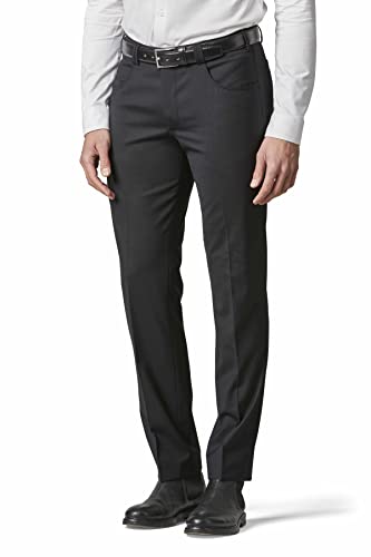 MEYER Herren Hose DIEGO 9-344 - Modern Fit Chino – Business Hose, Bequeme Wollhose, Schwarz (09), W34/L30 von MEYER